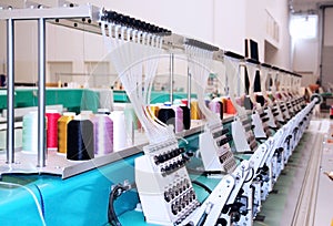 Textile: Industrial Embroidery Machine photo