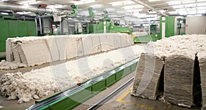 Textile industry - Carding department photo