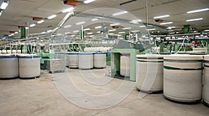Textile industry - Carding department photo