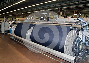 Textile industry (denim) - Weaving photo