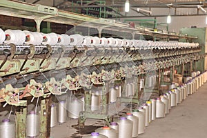 The textile industry factory, manufacture of rope