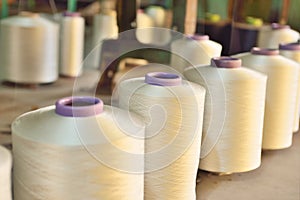 The textile industry factory, manufacture of rope