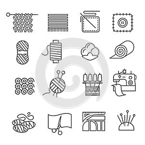 Textile Industry Icons Set photo