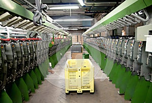 Textile industry - Weaving and warping photo