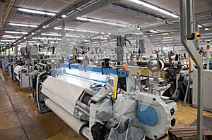 Textile industry - Weaving and warping photo