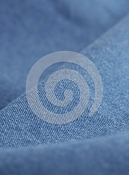 Textile jeans close-up, macro photography with volumes