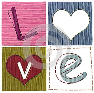 Textile love letters