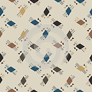 Textile motif seamless pattern