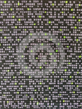 Textile pattern with digitized,  pixelated design