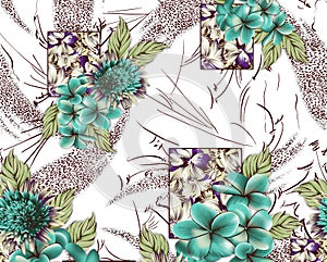 Beautiful flower woth background design