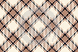 Textile seamless check of vector background texture with a pattern fabric plaid tartan