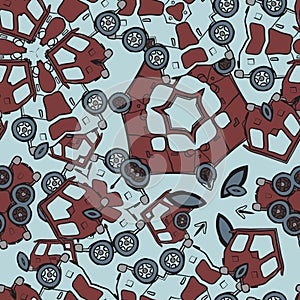 Textile seamless pattern