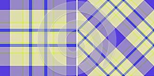 Textile seamless texture of vector pattern plaid with a tartan fabric check background