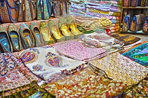 Textile souvenirs from Shiraz, Iran