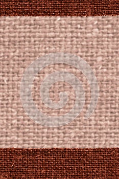 Textile structure, fabric burlap, cinnamon canvas, stylish material, paper background