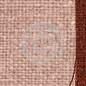 Textile structure, fabric exterior, fawn canvas, tan material, close-up background