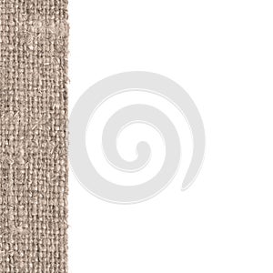 Textile structure, fabric image, buff canvas, hemp material, close-up background