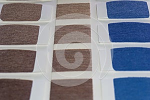 Textile swatch color photo