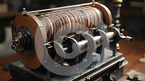 textile warping machine core