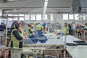 Textile workers