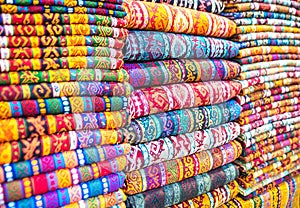 Textiles and Clothing at the bazaar