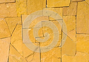 Textrue of yellow stone wall
