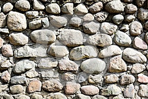 Texture of the ancient masonry wall.