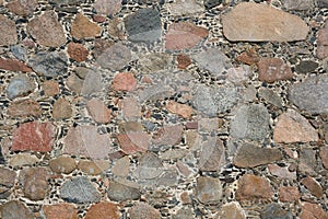 Texture of an ancient stone wall. Stonewall background