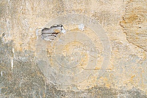 The texture of the ancient wall of the house