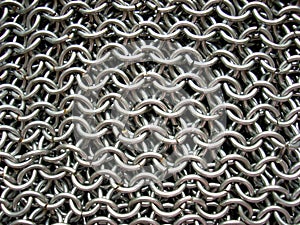 Texture of antique chain mail