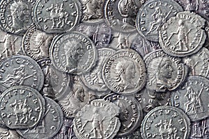 Texture of antique coins