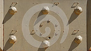 Texture of armor at the back of turret of British Cromwell MK III tank