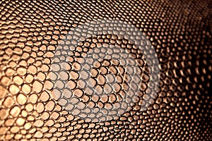 Texture of an artificial brown snake skin