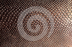 Texture of an artificial brown snake skin