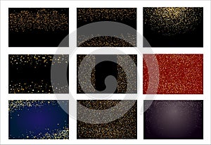 Texture background abstract black and white or silver, gold Glitter and elegant for Christmas Dust white.
