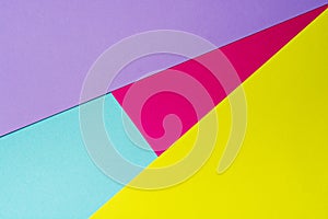 texture background of fashionable pastel color with top view, minimal concept, flat lay: blue, green, red, yellow and