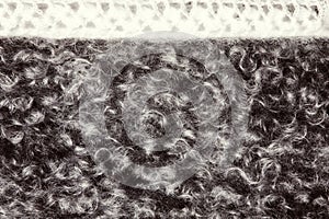 Texture, background. The fur of the Angora goat. a goat, of a lo