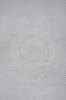 Texture and background of light gray leatherette