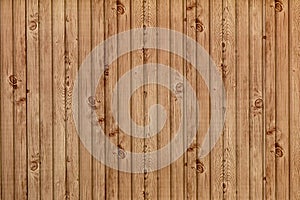 Texture, background - natural wood boards plank with knots and fibers.