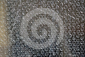 Texture background packaging material. Bubble wrap texture.