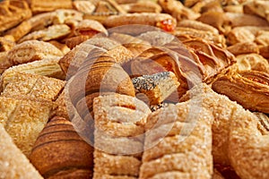 Texture background of the pastry in the studio