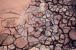 Texture, background, pattern. Cracked earth, clay. Abstract nature background with cracked earth. Dry cracked earth background, c