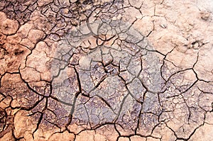 Texture, background, pattern. Cracked earth, clay. Abstract nature background with cracked earth. Dry cracked earth background, c