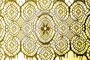 texture, background, pattern. lace fabric. golden brown. Take cl