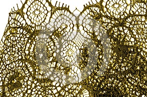 texture, background, pattern. lace fabric. golden brown. Take cl