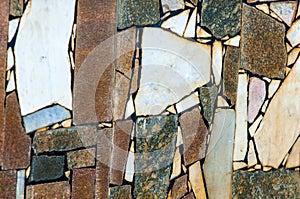 Texture, background, pattern. Lining of the old pool. Granite slabs in mosaic. Granite marble patterned background texture marble