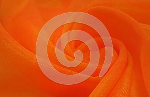 Texture, background, pattern. Orange Silk Fabric for Drapery Abstract Background. Abstract Fabric Flame Background, Artistic