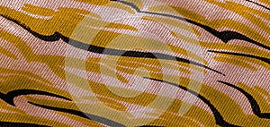 Texture, background, pattern, postcard, silk fabric, yellow sunglow white ovals, your projects will not go unnoticed with this