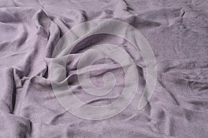 Texture, background, pattern. Thin woolen cloth of gray color. B