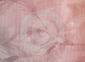 Texture, background, pattern. Tulle of pastel pink tones. Abstract background of pink fabric. Soft texture of the fabric, pink pa